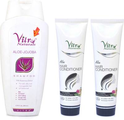 

vitro Aloe Jojoba shampoo & Hair Conditioner Combo(Set of 3)
