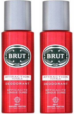 

Brut Attraction Totale Deodorant Spray Pack of 2 Combo (200ML each) Deodorant Spray - For Men(400 ml, Pack of 2)