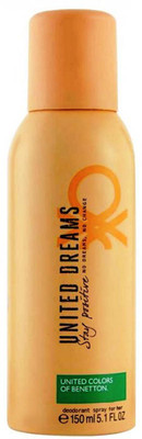 

Colors De Benetion United Dreams Stay Positive Deodorant Spray For Her Deodorant Spray - For Women(150 ml)