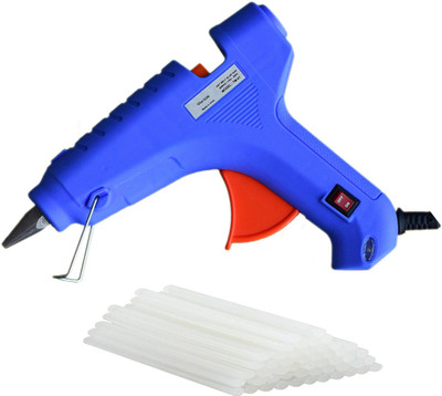 

OKASTA | 40 Watt | HIGH QUALITY |Leak Proof|With 8 STICK Heavy Hot Melt Glue Gun (Multi Color ) For Quick Repairs, Paper & Cloth High-Tech Professional Electronic Standard Temperature Corded Glue Gun(11 mm)