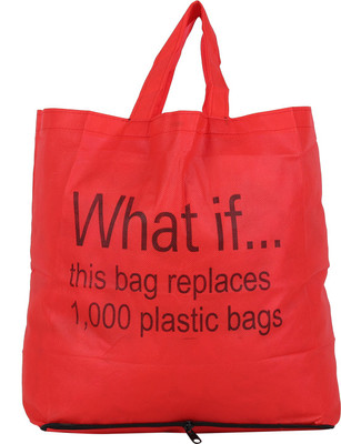 

ULTRALITE Foldable Carry Bag Non Woven Fabric (Color Red) Grocery Bag(Red)