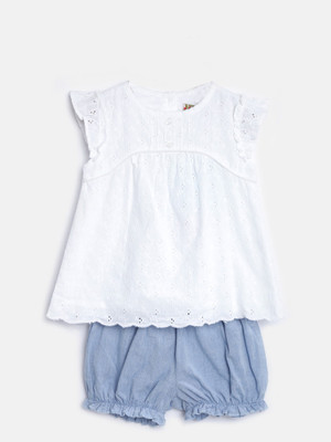 NautiNati Girls Casual, Blue-white