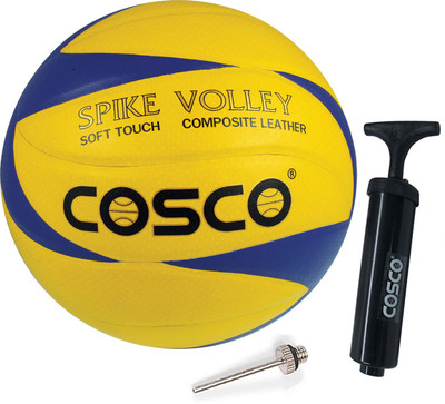 

Cosco Spike Volleyball ( Size- 4 ) Composite Leather Pasted With Volleyball Pump Volleyball Kit