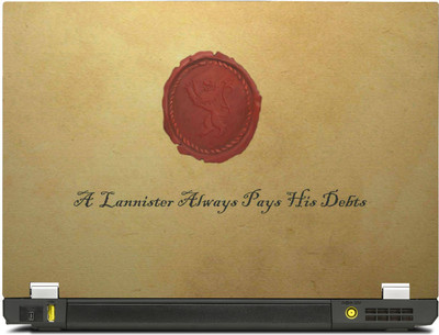 

SkinShack New 3D Game of Thrones GOT "A Lannister Always Pays His Debts" (12.1 inch) Vinyl Laptop Decal 12.1