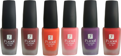 

Flickr VELVET MATTE NAIL POLISH Maroon,Reddish Maroon,Orange,Peach,Purple,Red(Pack of 6)