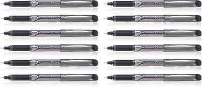 PILOT Hi-tecpoint V5 Grip Roller Ball Pen(Pack of 12, Ink Color - Black)