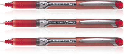 

Pilot Hi-tecpoint V5 Grip Roller Ball Pen(Pack of 3)