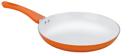 

PAN WORLD Ceramic Coated Fry Pan 24 cm diameter(Ceramic, Non-stick, Induction Bottom), Blue;orange