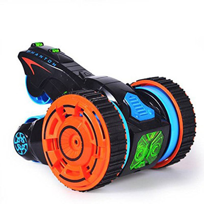 

Sanyal Five Rounds Stunt Car, Four Wheels Stunt Car Remote Control with LED Headlights High Speed 360 Degree Rolling Rotating For Kids(Multicolor)