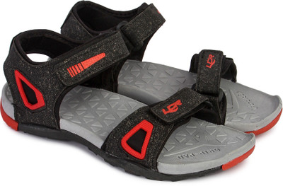 

Lancer Men Black-Red Sandals