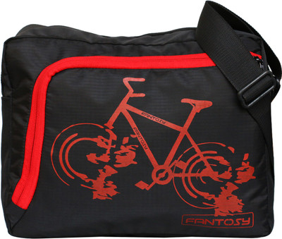 

Fantosy Men & Women Casual Black Polyester Sling Bag