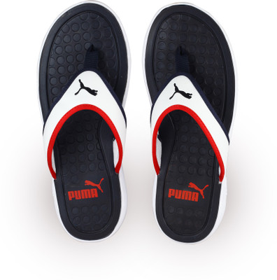 Puma Lycus DP Flip Flops, Peacoat-white-high risk red