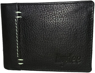 

hydee Men Black Genuine Leather Wallet(9 Card Slots), Bl01