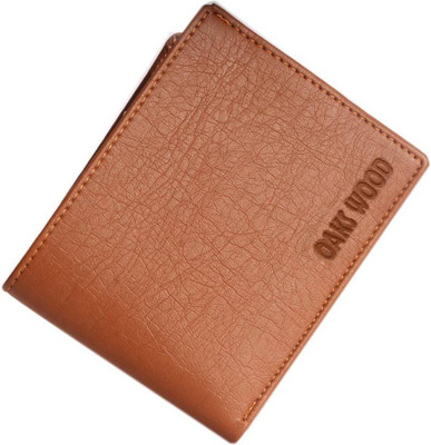 

Oaks Wood Boys Tan Artificial Leather Wallet(10 Card Slots)