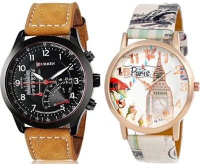 peter india NEW ANALOG STYLISH New Collection Curren+paris Festive Season Special Black Round Shaped Dial multicolour Leather Strap Party Wedding | Casual Watch | Formal Watch | Sport Watch | Fashion Wrist Watch For Boys and Men Watch  - For Men & Women   Watches  (peter india)