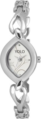YOLO Fusion Analog White Dial Silver bracelet Fusion Watch  - For Women   Watches  (YOLO)