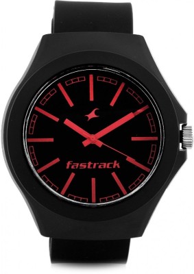 Fastrack Black Strap Analog Watch Watch  - For Boys   Watches  (Fastrack)