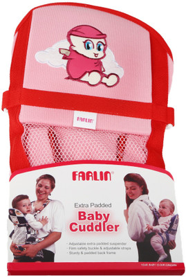 

Fralin Extra Padded Adjustable Baby Front and Back Hold Cuddler Hands-Free 2-in-1 Baby Carrier Bag, Carry Bag, Front and Back Carry Bag with Comfortable Head Support & Buckle Straps (Pink) Baby Cuddler(Pink, Front Carry facing in)