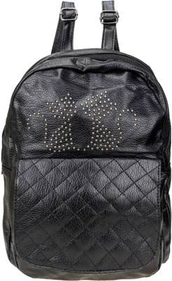 

ZEVORA Fashionable Leather look Black Formal Casual Backpack17 20 L Trolley Backpack(Black)