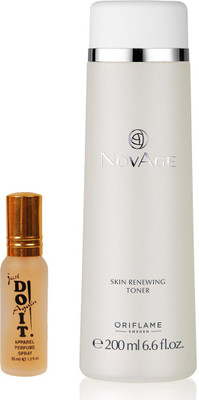 

Oriflame Sweden NovAge Skin Renewing Toner 200ml (32128) With Just Doit Perfume 30ml(Set of 2)