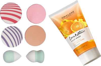 

Oriflame Sweden Love Nature Face Wash Orange 50ml (32223) With Puff Sponge(Set of 7)
