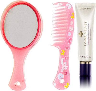 

Oriflame Sweden Royal Velvet Firming Eye Contour Cream 15ml (22815) With Mirror Comb Set(Set of 3)