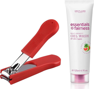 

Oriflame Sweden Essentials Fairness Multi-Benefit Gel Wash 125ml (32699) With Nail Cutter(Set of 2)
