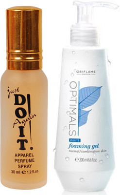

Oriflame Sweden Optimals Whitening Cleanser- Normal/Combination Skin 200ml (26650) With Just Doit Perfume 30ml(Set of 2)