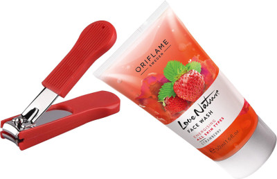 

Oriflame Sweden Love Nature Face Wash Strawberry 200ml (32668) With Nail Cutter(Set of 2)