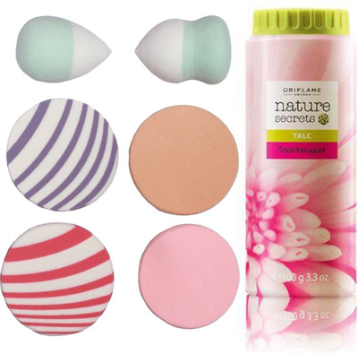 

Oriflame Sweden Nature Secrets Talc Floral Bouquet (100g) (25440) With Puff Sponge(Set of 7)