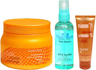 

Pink Root HAIR SERUM WITH MATRIX OPTICARE MASK AND CONDITIONER(Set of 3)