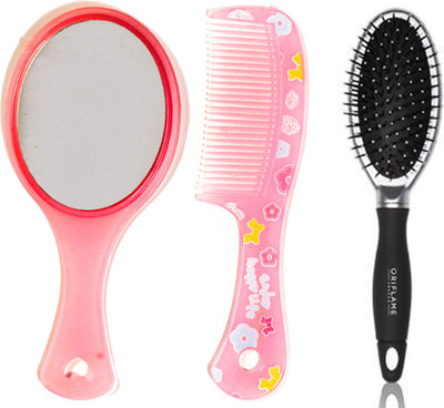 

Oriflame Sweden Cushion Brush (27131) With Mirror & Comb Set(Set of 3)