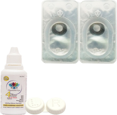 

Diamond Eye Colored contact lens Quaterly Contact Lens(0, Black, Pack of 1)