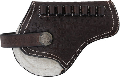 

SHAH Leather .32 Bore Revolver Cover, 17 cm x 11 cm Racquet Carry Case/Cover Free Size(Black)