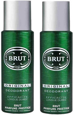 

Brut Original Deodorant Spray Pack of 2 Combo (200ML each) Deodorant Spray - For Men(400 ml, Pack of 2)