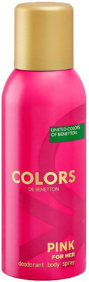

Colors De Benetion Pink Deodorant Body Spray For Her Deodorant Spray - For Women(150 ml)