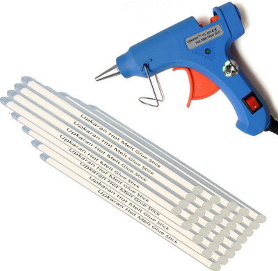 

Upkaran 20 Watt Glue Gun Combo of Hot Melt Glue Gun and 30 Hot Melt Glue Sticks(8inch/20.3cm) Standard Temperature Corded Glue Gun(7 mm)
