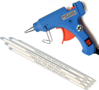 

Upkaran 20 Watt Glue Gun Combo of Hot Melt Glue Gun and 8 Hot Melt Glue Sticks(8inch/20.3cm) Standard Temperature Corded Glue Gun(7 mm)