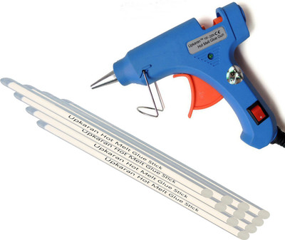 

Upkaran 20 Watt Glue Gun Combo of Hot Melt Glue Gun and 10 Hot Melt Glue Sticks(8inch/20.3cm) Standard Temperature Corded Glue Gun(7 mm)