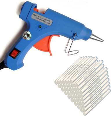

Upkaran Blue 20 Watt On Off Switch Indicator With 50 Sticks(5inch/12.7cm) Standard Temperature Corded Glue Gun(7 mm)