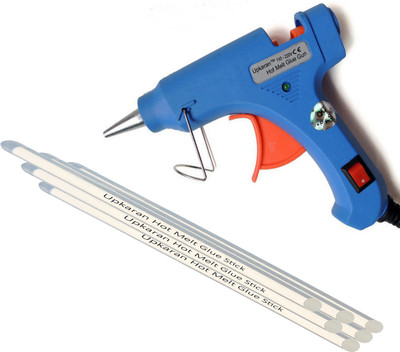 

Upkaran 20 Watt Glue Gun Combo of Hot Melt Glue Gun and 6 Hot Melt Glue Sticks(8inch/20.3cm) Standard Temperature Corded Glue Gun(7 mm)