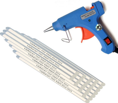 

Upkaran 20 Watt Glue Gun Combo of Hot Melt Glue Gun and 25 Hot Melt Glue Sticks(8inch/20.3cm) Standard Temperature Corded Glue Gun(7 mm)