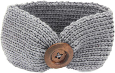 

Ziory Grey Baby Girl Baby Boy Unisex Knit Crochet Turban Headband Warm Headbands for Newborn Hair Head Bowknot Band Hairband Photography Props ornaments Head Band(Grey)