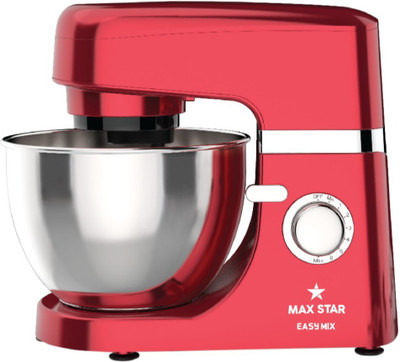 

Maxstar SM01 Easy Mix 700 W Stand Mixer(Red & Stainless Steel)