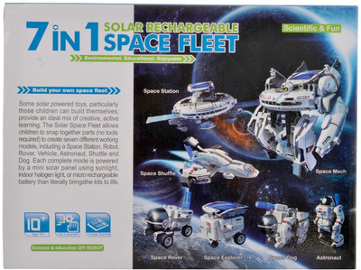 

RVOLD 7 in 1 Space Fleet Solar Educational DIY Toy for Kids(Multicolor)