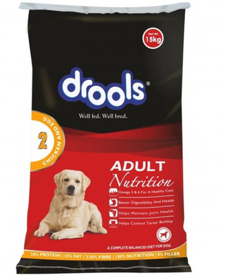 

Drools Adult Chicken, Egg 15 kg Dry Dog Food