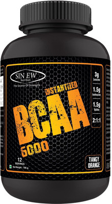 

Sinew Nutrition Instantized 2:1:1, 100gm/0.22lb BCAA(100 g, Tangy Orange)