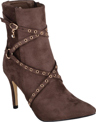 

Shuz Touch Boots For Women(Brown, Khaki