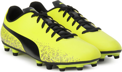 Puma Truora FG Football Shoes For Men(Yellow, Black, Blazing yellow-puma black