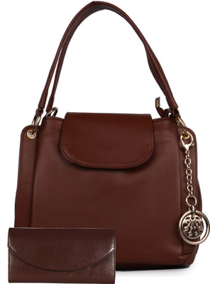 

Glasy Women Casual Brown PU Sling Bag